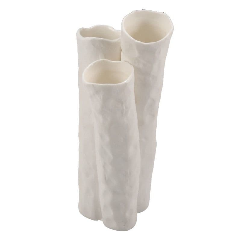 PORTA GRISSINI 3 FORI 6,5x7x15 BIANCO LUCIDO APHROS