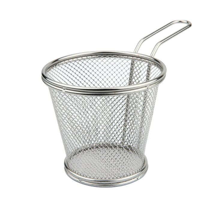 CESTINO INOX TONDO CM.10x9 2480