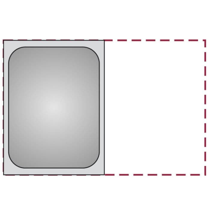 BACINELLA GN INOX 1/2 H 2 CM 1612