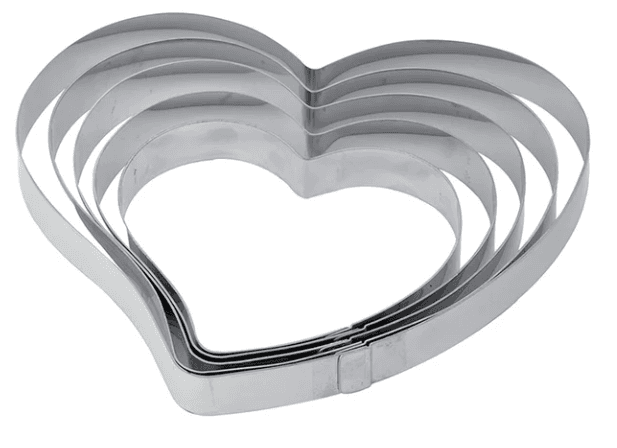 FASCIA INOX CUORE MM.153x142x20
