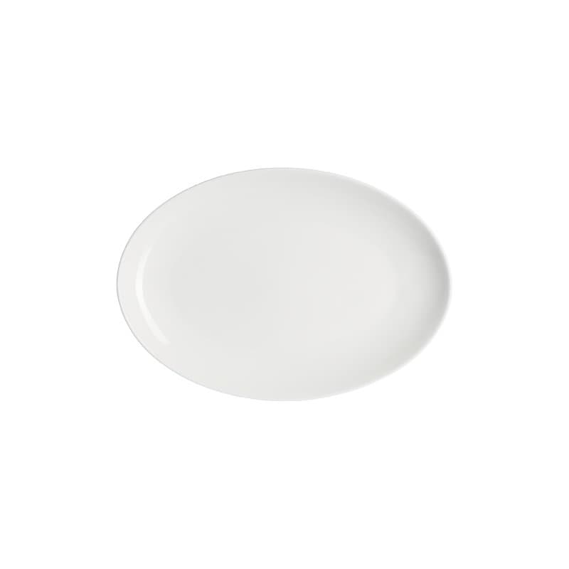 PIATTO OVALE PORC.PERLA 36X25