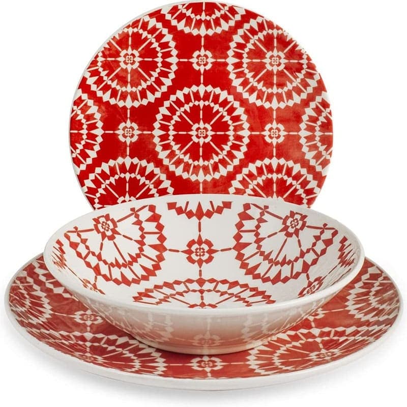SERVIZIO 18 PEZZI STONEWARE DAMASCO