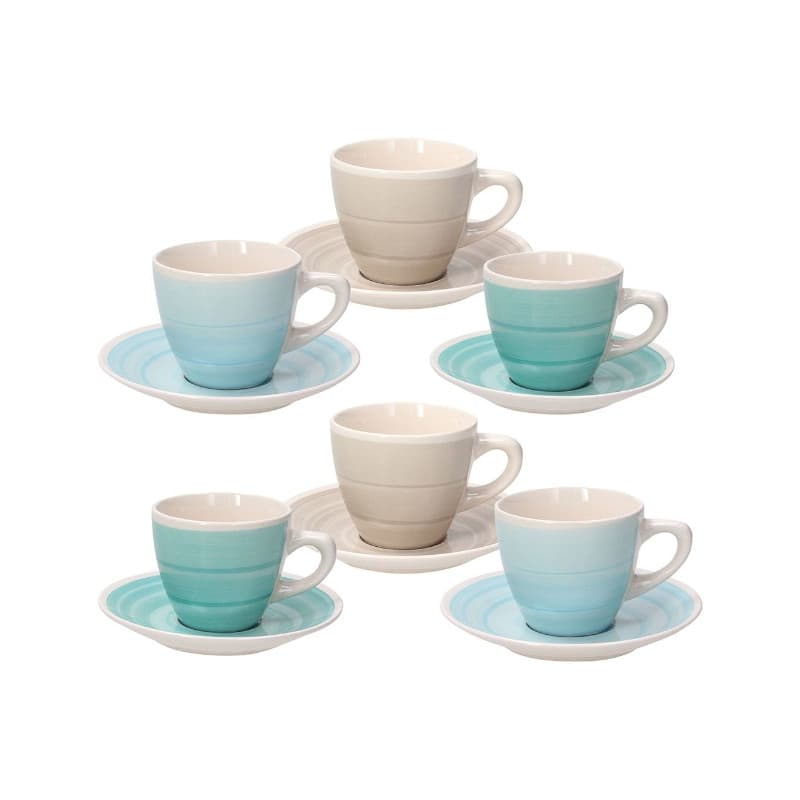 SET 6 TAZZA CAFFE' C/P LOUISE ALMEIDA