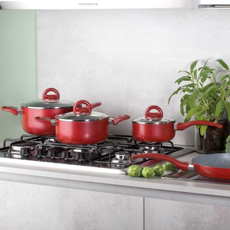 BATTERIA 8PZ. RAME ROSSO MOD.ROCK