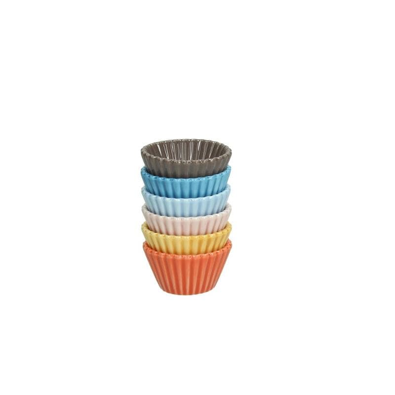 SET 6 MINI CUP CAKES CM. 4,7 H 3