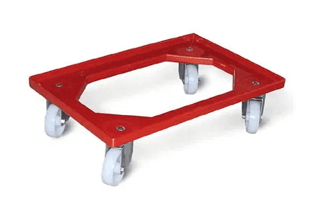 CARRELLO PER BACINELLE 62x42 ROSSO